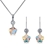 Picture of Purchase Platinum Plated Copper or Brass 2 Piece Jewelry Set Exclusive Online