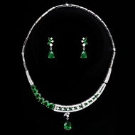 Show details for Luxury Big 2 Piece Jewelry Set with 3~7 Day Delivery