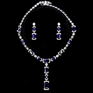 Show details for Copper or Brass Cubic Zirconia 2 Piece Jewelry Set at Great Low Price