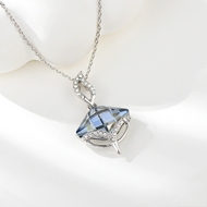 Show details for New Swarovski Element Zinc Alloy Pendant Necklace