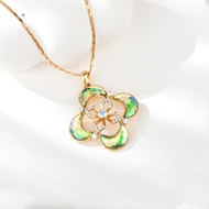 Show details for Fancy Small Swarovski Element Pendant Necklace