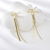 Picture of New Cubic Zirconia Gold Plated Dangle Earrings