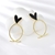 Picture of Delicate Copper or Brass Dangle Earrings of Original Design