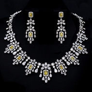 Show details for Copper or Brass Yellow 2 Piece Jewelry Set at Great Low Price