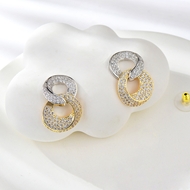 Show details for Hot Selling White Big Dangle Earrings from Top Designer