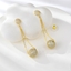 Show details for Copper or Brass Big Dangle Earrings with Full Guarantee