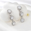 Show details for Top Cubic Zirconia Big Dangle Earrings