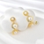 Picture of Shop Gold Plated White Dangle Earrings with Wow Elements