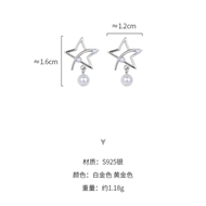 Picture of Popular Artificial Crystal 925 Sterling Silver Stud Earrings