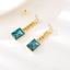 Show details for Bling Medium Blue Dangle Earrings