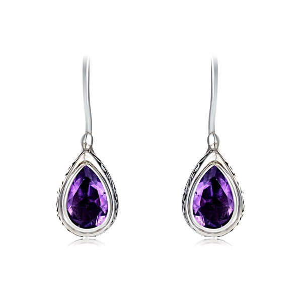 Picture of Medium 925 Sterling Silver Dangle Earrings with Unbeatable Quality
