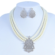 Show details for Copper or Brass Big 2 Piece Jewelry Set at Unbeatable Price