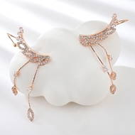 Show details for Bling Big Copper or Brass Dangle Earrings