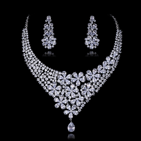 Picture of Fancy Big Luxury 2 Piece Jewelry Set