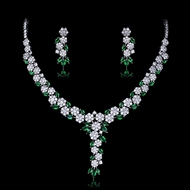 Show details for Luxury Platinum Plated 2 Piece Jewelry Set with Speedy Delivery