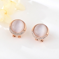 Show details for Designer Rose Gold Plated Classic Stud Earrings with No-Risk Return Show details for Designer Rose Gold Plated Classic Stud Earrings with No-Risk Return