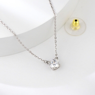 Show details for White 925 Sterling Silver Pendant Necklace Factory Supply