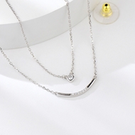 Show details for Low Cost Platinum Plated White Pendant Necklace with Low Cost