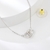 Picture of Pretty Small Platinum Plated Pendant Necklace