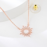 Show details for Stylish Small White Pendant Necklace