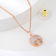 Show details for 925 Sterling Silver Swarovski Element Pendant Necklace with Speedy Delivery