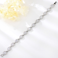 Show details for Best Cubic Zirconia Platinum Plated Fashion Bracelet