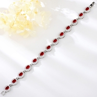 Show details for Recommended Red Cubic Zirconia Fashion Bracelet from Top Designer