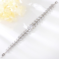 Show details for Affordable Platinum Plated Copper or Brass Fashion Bracelet From Reliable Factory