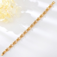 Show details for Delicate Gold Plated Fashion Bracelet with Worldwide Shipping