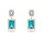 Show details for Nickel Free Gold Plated Cubic Zirconia Dangle Earrings with Easy Return