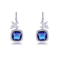 Picture of Inexpensive Platinum Plated Big Dangle Earrings from Reliable Manufacturer