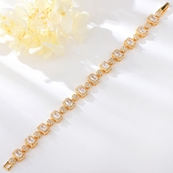 Show details for Copper or Brass Cubic Zirconia Fashion Bracelet with Speedy Delivery