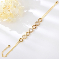 Show details for Bulk Gold Plated Cubic Zirconia Fashion Bracelet Exclusive Online