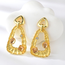 Show details for Dubai Zinc Alloy Dangle Earrings with Worldwide Shipping