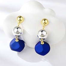 Show details for Zinc Alloy Blue Dangle Earrings from Certified Factory