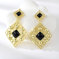 Show details for Charming Black Big Dangle Earrings As a Gift