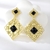 Picture of Charming Black Big Dangle Earrings As a Gift