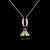 Picture of Sparkling Small Purple Pendant Necklace