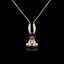 Show details for Sparkling Small Purple Pendant Necklace