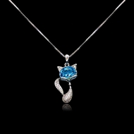 Show details for Zinc Alloy Small Pendant Necklace Online Only