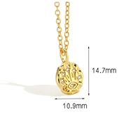Picture of Shop Gold Plated Copper or Brass Pendant Necklace with Wow Elements