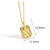 Picture of Nickel Free Gold Plated White Pendant Necklace with Easy Return