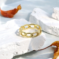 Picture of Attractive Gold Plated Delicate Fashion Ring For Your Occasions