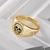 Picture of Impressive Gold Plated Small Fashion Ring with Low MOQ