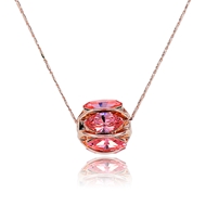 Picture of Funky Small Artificial Crystal Pendant Necklace