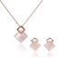 Show details for Reasonably Priced Rose Gold Plated Small 2 Piece Jewelry Set