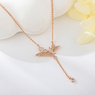 Show details for Bling Small Cubic Zirconia Pendant Necklace