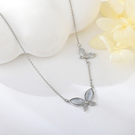 Show details for Copper or Brass Cubic Zirconia Pendant Necklace at Super Low Price