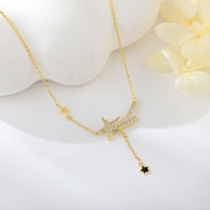 Show details for Beautiful Cubic Zirconia Gold Plated Pendant Necklace