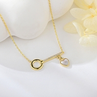 Show details for Copper or Brass Small Pendant Necklace from Certified Factory